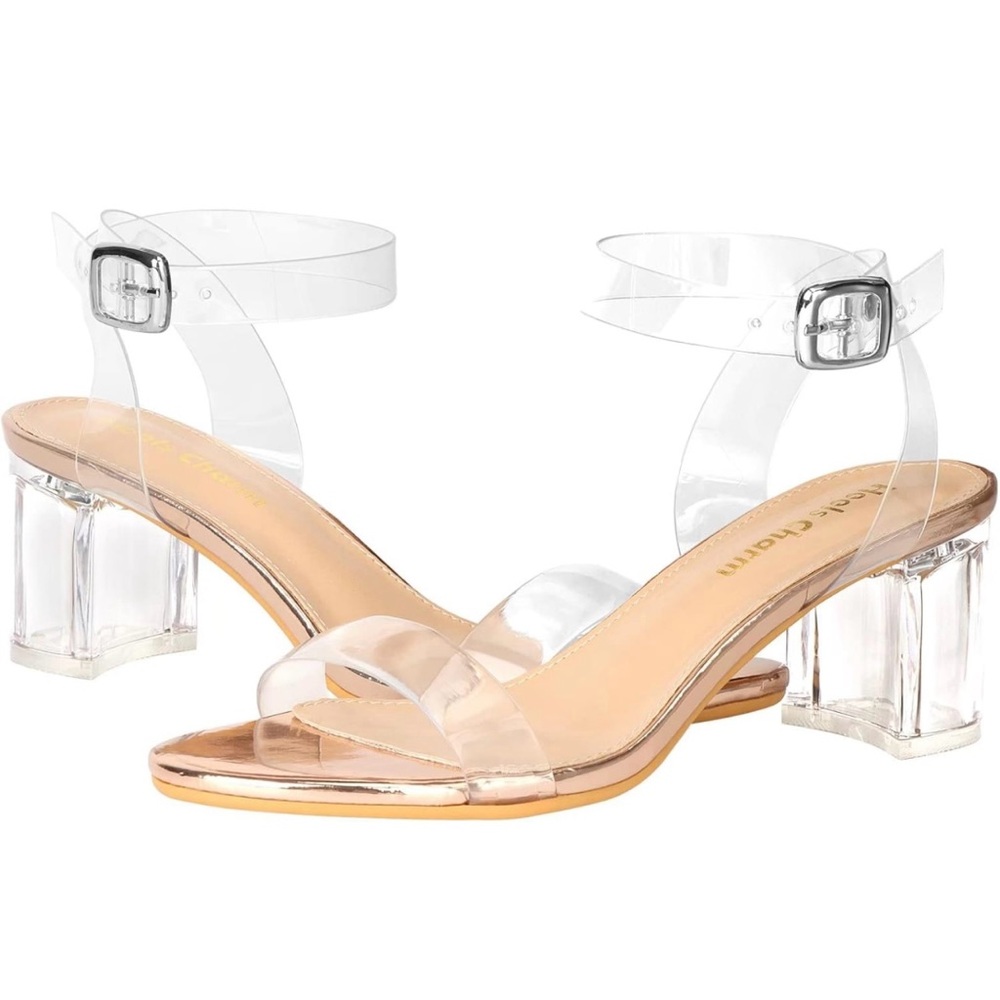 Clear heels